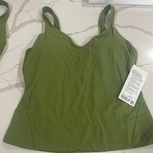 Size 14 green foliage align tank full length